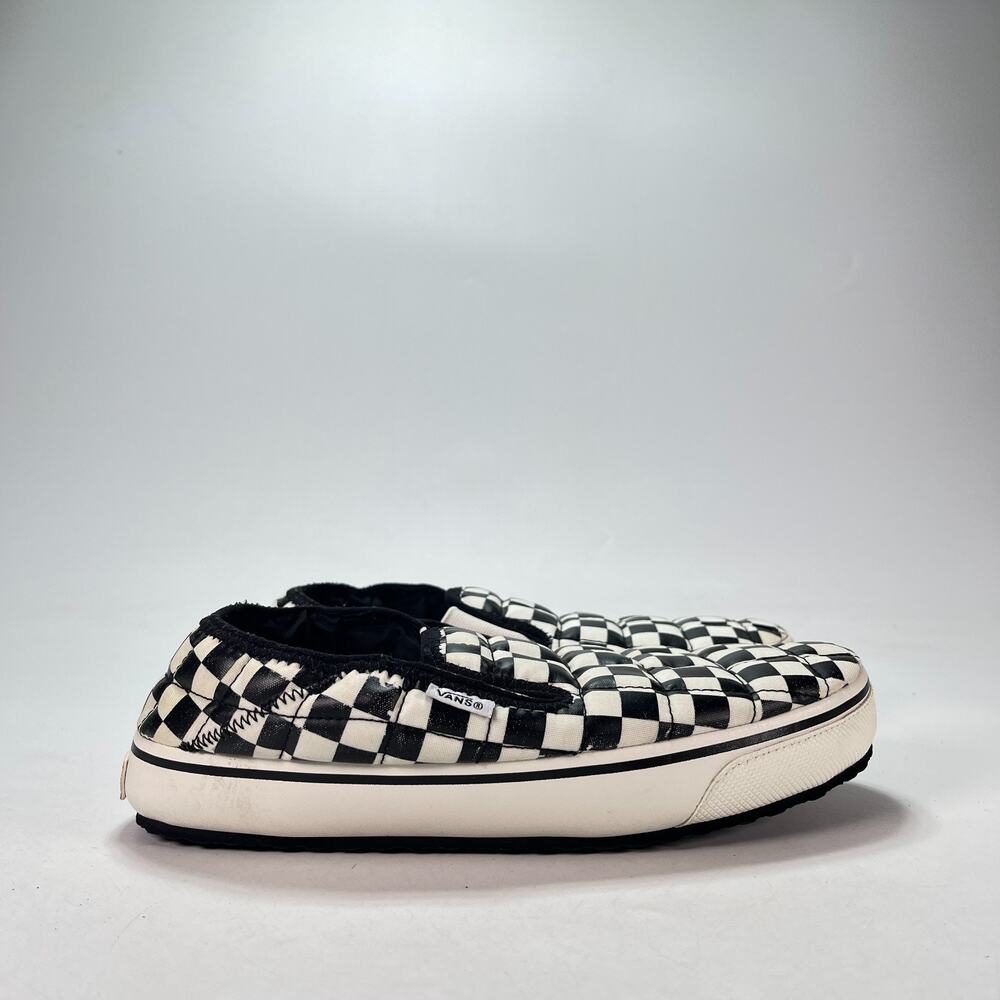 Vans MTE Slip-Er 2 Black White Checkerboard Quilted Slip On Shoes Women's Sz 11
